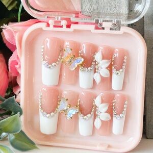 French style press on nail